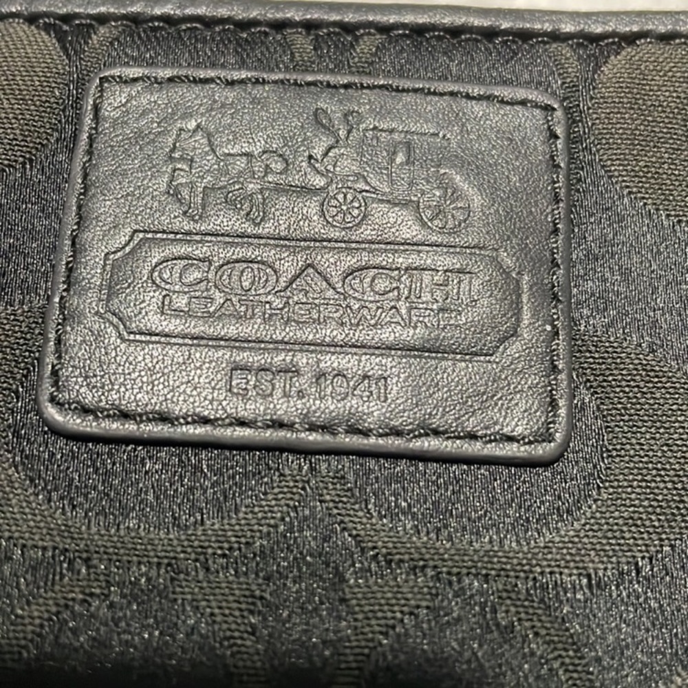 Coach Signature C Black Canvas Wristlet NEW WITHOUT TAGS - Picture 4 of 5